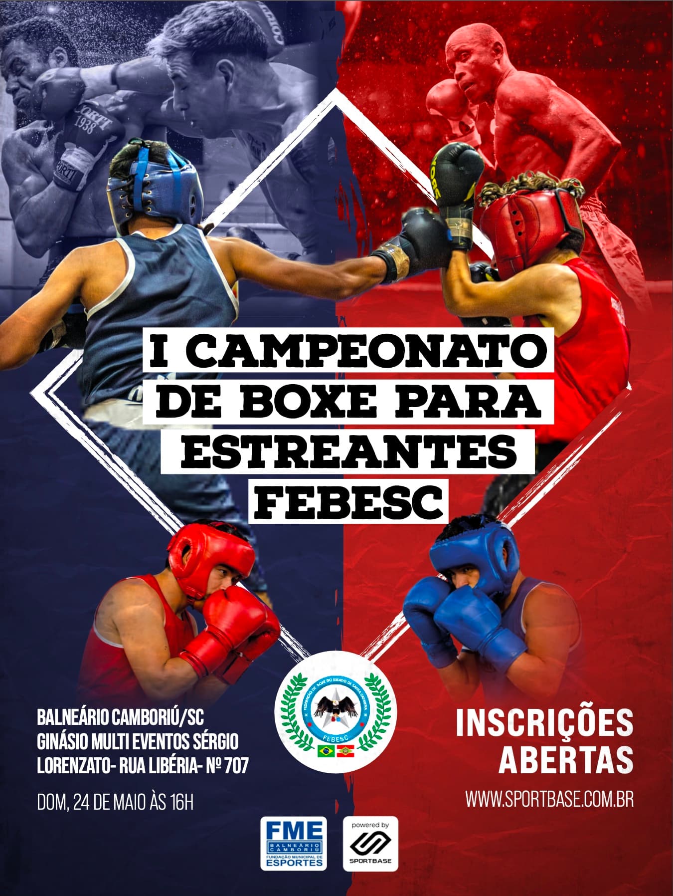I CAMPEONATO DE BOXE PARA ESTREANTES - FEBESC