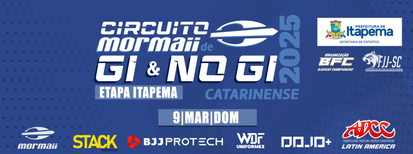 2ª ETAPA CIRCUITO CATARINENSE MORMAII DE JIU-JITSU 2025